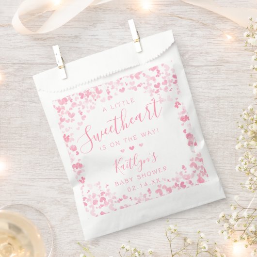 Little Sweetheart Valentine's Day Baby Shower Bedankzakje (Geknipt)