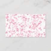 Little Sweetheart Valentine's Day Baby Shower Game Informatiekaartje (Achterkant)