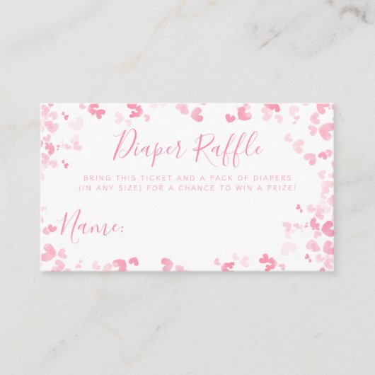 Little Sweetheart Valentine's Day Baby Shower Game Informatiekaartje (Voorkant)