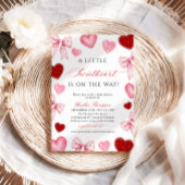 Little Sweetheart Valentines Day Baby Shower Kaart