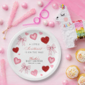 Little Sweetheart Valentines Day Baby Shower Papieren Bordje (Feest)