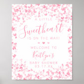 Little Sweetheart Valentine's Day Baby Shower Poster (Voorkant)
