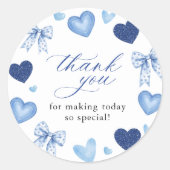 Little Sweetheart Valentines Day Baby Shower Ronde Sticker (Voorkant)