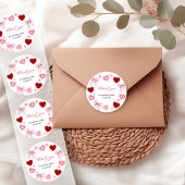 Little Sweetheart Valentines Day Baby Shower Ronde Sticker