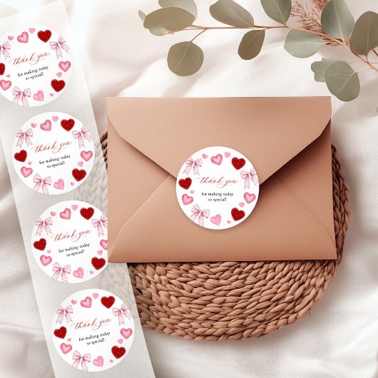 Little Sweetheart Valentines Day Baby Shower Ronde Sticker