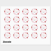 Little Sweetheart Valentines Day Baby Shower Ronde Sticker (Vel)