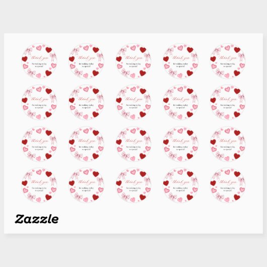 Little Sweetheart Valentines Day Baby Shower Ronde Sticker (Vel)