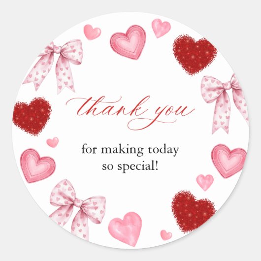 Little Sweetheart Valentines Day Baby Shower Ronde Sticker (Voorkant)