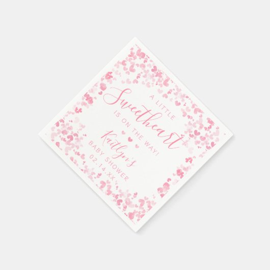 Little Sweetheart Valentine's Day Baby Shower Servet (Hoek)