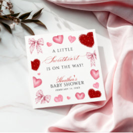 Little Sweetheart Valentines Day Baby Shower Servet