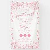 Little Sweetheart Valentine's Day Baby Shower Spandoek (Verticaal)