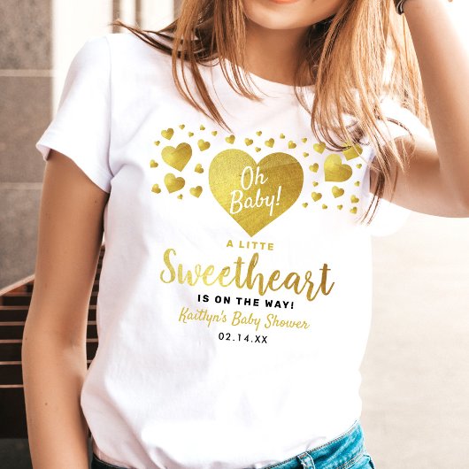 Little Sweetheart Valentine's Day Baby Shower T-shirt