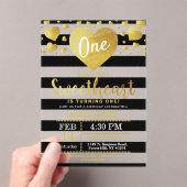 Little Sweetheart Valentine's Day Birthday Acryl Uitnodigingen (Insitu (Draagbaar))