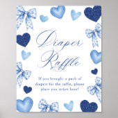 Little Sweetheart Valentines Diaper Raffle Sign Poster (Voorkant)