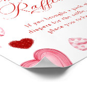 Little Sweetheart Valentines Diaper Raffle Sign Poster (Hoek)