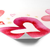 Little Sweetheart Verjaardag Welkomstbord Poster (Hoek)