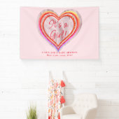 Little Sweetheart Waterverf Baby Meisje Douche Spandoek (Insitu)