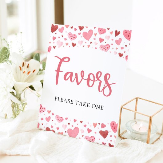 Little Sweethearts Valentijn Baby shower Favors Reclamebord Met Voetstuk