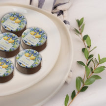 Little Sweetie Blue Bow Tegel Citroen Baby shower
