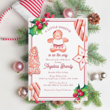 Little Sweetie Christmas Gingerbread Baby shower