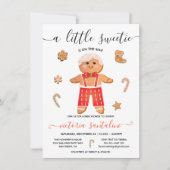 Little Sweetie Gingerbread Boy Baby shower Kaart (Voorkant)
