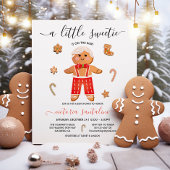 Little Sweetie Gingerbread Boy Baby shower Kaart
