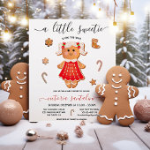 Little Sweetie Gingerbrood Girl Baby shower Kaart