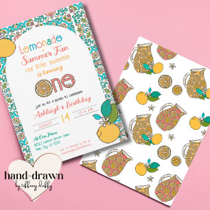 Little Sweetie is een limonade 1e verjaardag Kaart