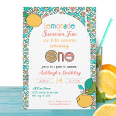 Little Sweetie is een limonade 1e verjaardag Kaart