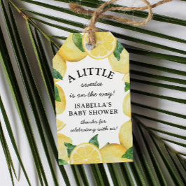 Little Sweetie Lemon Baby shower Cadeaulabel