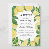 Little Sweetie Lemon Baby shower Kaart (Voorkant)