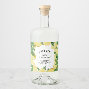 Little Sweetie Lemon Baby shower Likeurfles Etiket