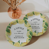 Little Sweetie Lemon Baby shower Papieren Bordje