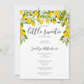 Little Sweetie Lemon Blossom Greenery Baby shower Kaart (Voorkant)