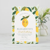 Little Sweetie Lemon wordt een verjaardag Kaart