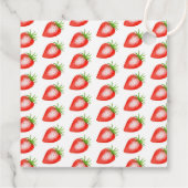 Little Sweetie Strawberry Baby shower Bedankjes Labels (Achterkant)