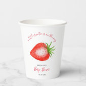 Little Sweetie Strawberry Baby shower Papieren Bekers (Voorkant)