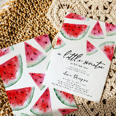 Little Sweetie Watermelon Baby shower Invitation Kaart