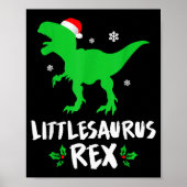 Little T Rex Matching Family Christmas Dinosaur Sh Poster (Voorkant)