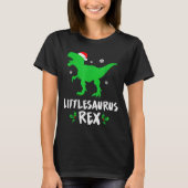 Little T Rex Matching Family Christmas Dinosaur Sh T-shirt (Voorkant)