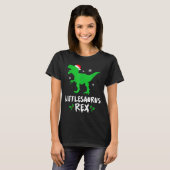 Little T Rex Matching Family Christmas Dinosaur Sh T-shirt (Voorkant volledig)