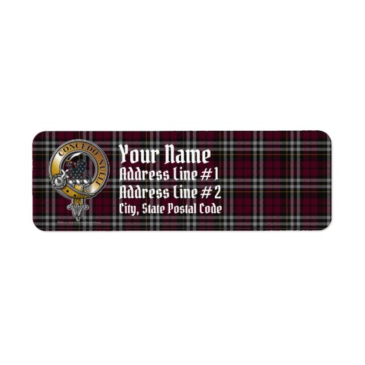Little Tartan & Badge Etiket (Voorkant)