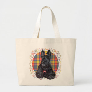 Little Tartan Scottie Dog Grote Tote Bag