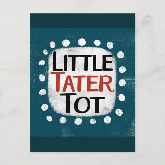 Little Tater tot Briefkaart (Voorkant)