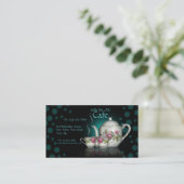Little Tea Pot Cafe Shop Visitekaartje (Staand voorkant)
