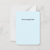 Little Teddy Bear Blue Mini Dank je Notitiekaartje (Achterkant)