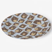 Little Teddy Bear Cub Pattern Papieren Bordje (Gekanteld)
