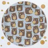 Little Teddy Bear Cub Pattern Papieren Bordje