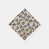 Little Teddy Bear Cub Pattern Servet (Hoek)