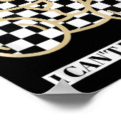 Little Teddy Bear Sorry I Can't Be Perfect  Poster (Hoek)